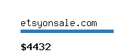 etsyonsale.com Website value calculator