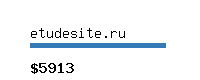 etudesite.ru Website value calculator