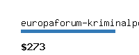 europaforum-kriminalpolitik.net Website value calculator