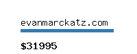 evanmarckatz.com Website value calculator