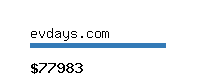 evdays.com Website value calculator