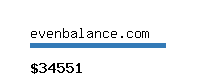 evenbalance.com Website value calculator