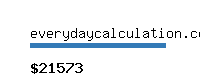 everydaycalculation.com Website value calculator