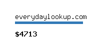 everydaylookup.com Website value calculator