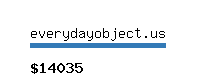 everydayobject.us Website value calculator