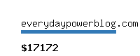 everydaypowerblog.com Website value calculator