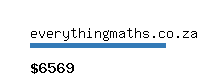 everythingmaths.co.za Website value calculator