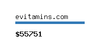 evitamins.com Website value calculator