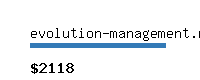 evolution-management.net Website value calculator