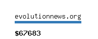 evolutionnews.org Website value calculator