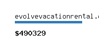 evolvevacationrental.com Website value calculator