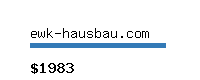 ewk-hausbau.com Website value calculator