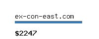 ex-con-east.com Website value calculator