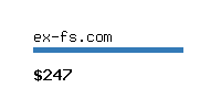 ex-fs.com Website value calculator