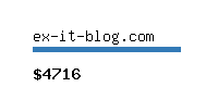 ex-it-blog.com Website value calculator