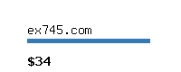 ex745.com Website value calculator