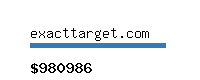 exacttarget.com Website value calculator