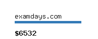 examdays.com Website value calculator