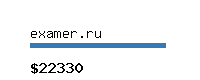 examer.ru Website value calculator