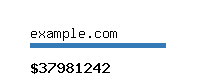 example.com Website value calculator