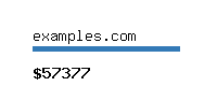 examples.com Website value calculator