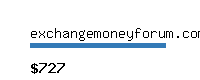 exchangemoneyforum.com Website value calculator