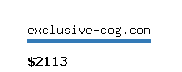 exclusive-dog.com Website value calculator