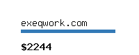 exeqwork.com Website value calculator