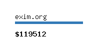 exim.org Website value calculator