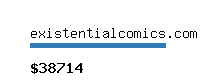 existentialcomics.com Website value calculator