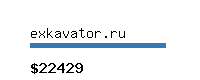 exkavator.ru Website value calculator