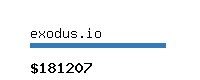 exodus.io Website value calculator