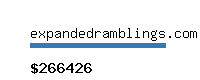 expandedramblings.com Website value calculator