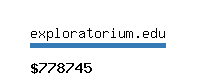 exploratorium.edu Website value calculator