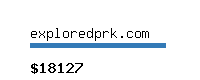 exploredprk.com Website value calculator