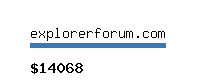 explorerforum.com Website value calculator