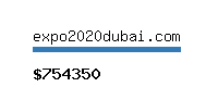 expo2020dubai.com Website value calculator