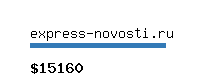 express-novosti.ru Website value calculator