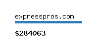 expresspros.com Website value calculator