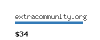 extracommunity.org Website value calculator