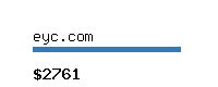 eyc.com Website value calculator