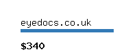 eyedocs.co.uk Website value calculator