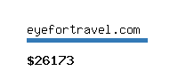 eyefortravel.com Website value calculator