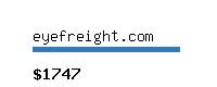 eyefreight.com Website value calculator