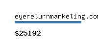 eyereturnmarketing.com Website value calculator