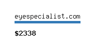 eyespecialist.com Website value calculator