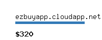 ezbuyapp.cloudapp.net Website value calculator
