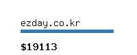 ezday.co.kr Website value calculator