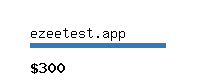 ezeetest.app Website value calculator