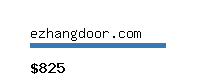 ezhangdoor.com Website value calculator